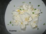 Mozzarella con crema de limón