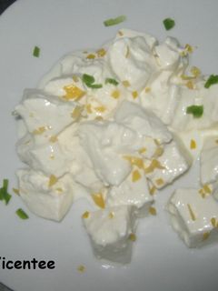 Una foto de Mozzarella con crema de limón