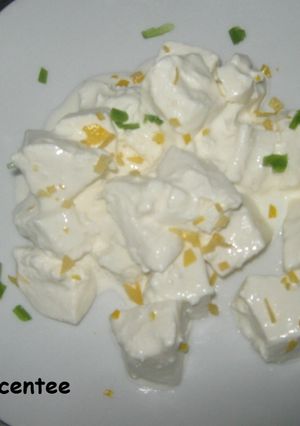 Una foto de Mozzarella con crema de limón