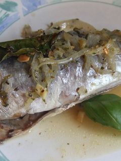 Una foto de Abadejos al horno
