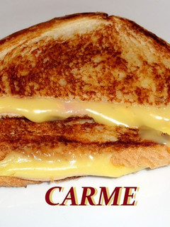 Una foto de Biquini de queso y jamón york