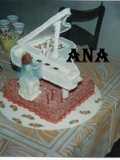 Torta decorada El piano