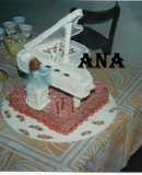 Torta decorada El piano
