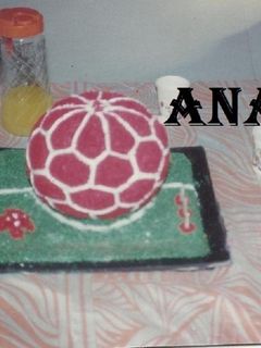 Una foto de Torta decorada pelota de futbol