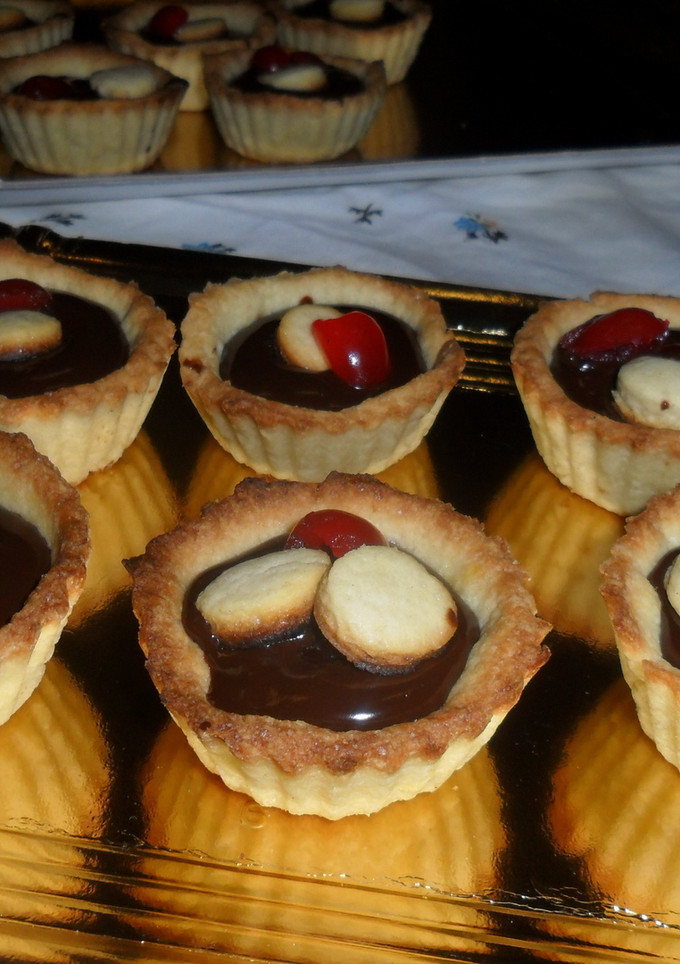 Una foto de Tarteletas de ganache de chocolate