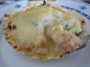 Una foto de mejillones conchas