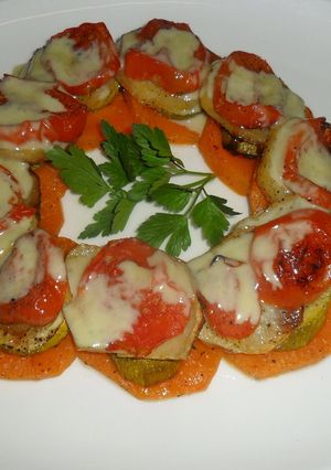 Una foto de Rosca de calabaza y patatas con roquefort