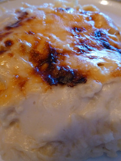 Una foto de Coliflor con bechamel al horno y queso rallado