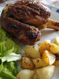 Codillos en dos cocciones con patatas