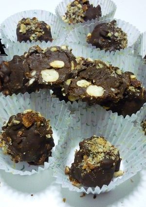 Una foto de Bombones de Nutella y almendras