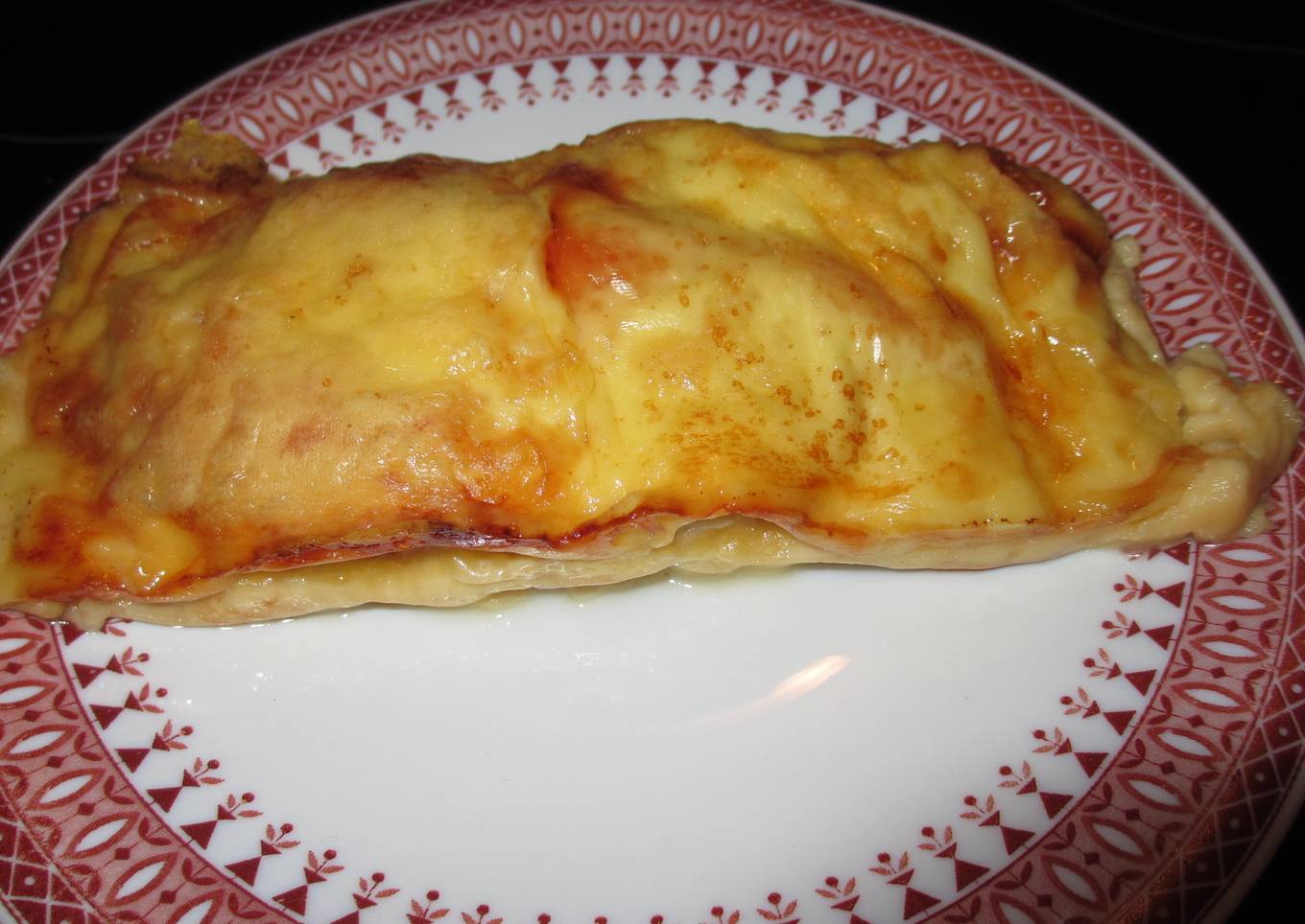 Pastel de pollo, queso y jamón<br />