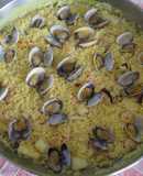 Arroz de calamar con almejas