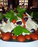 Ensalada de palmito y tomates cereza