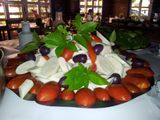 Ensalada de palmito y tomates cereza