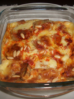 Una foto de Gratinado de berenjenas al queso de Mahón