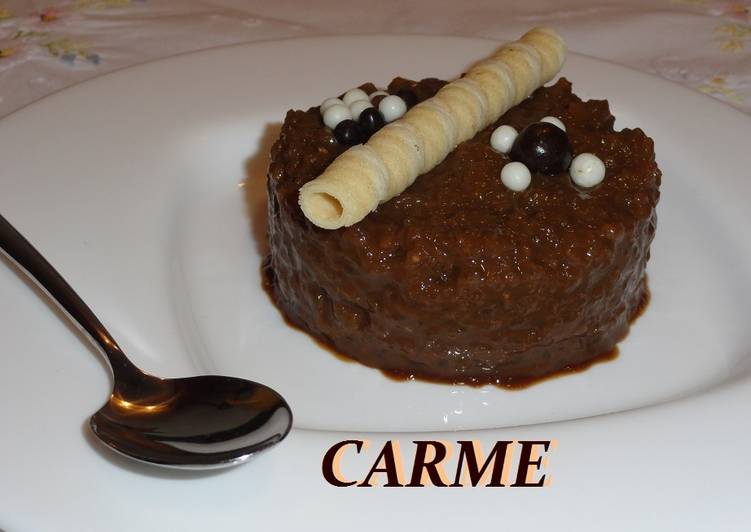 Arroz con leche y café