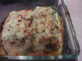 Calabacín relleno con espinacas