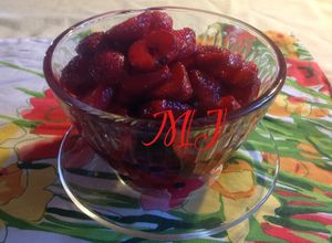 Una foto de Fresas maceradas