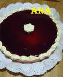 Cheesecake con mermelada de ciruelas