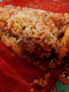 Una foto de Pimientos rellenos de salchicha roja y mallorquina