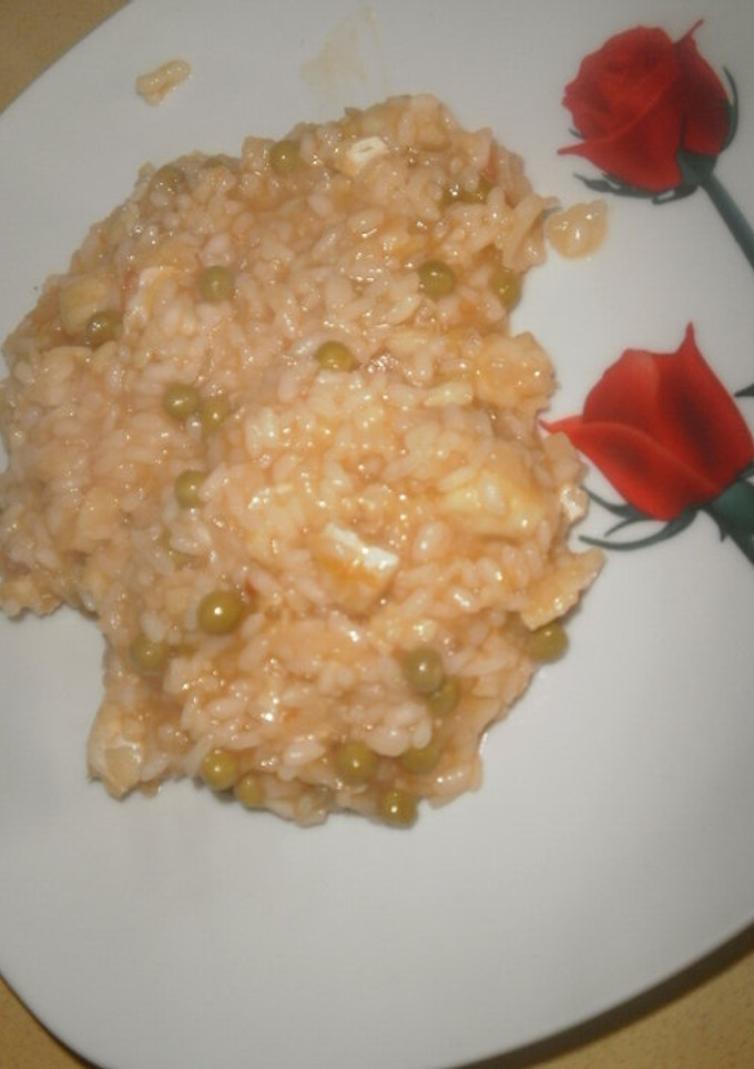 Una foto de Arroz con bacalao (y guisantes)