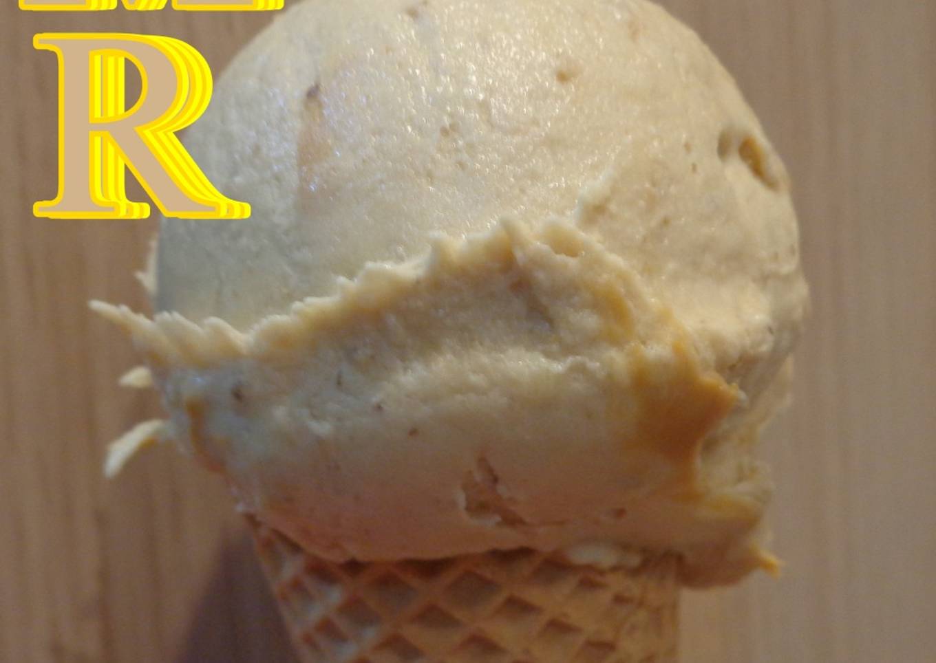 Helado de plátano y crema de cacahuete