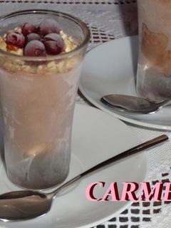 Una foto de Postre de trufa helada en miniatura