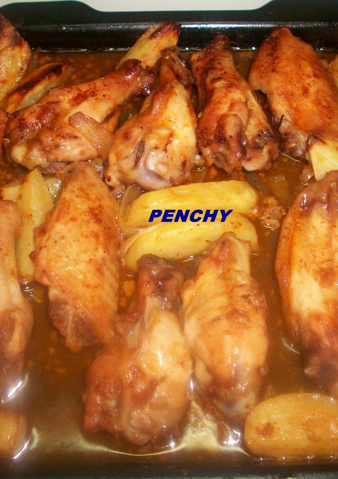 Una foto de Alas de pollo al horno