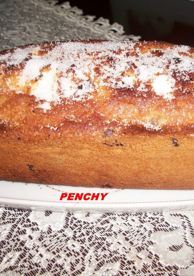 Una foto de Plum cake con pepitas de chocolate