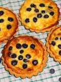 Minitartas de queso y arándanos