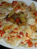 Merluza a la plancha con patatas y verduras