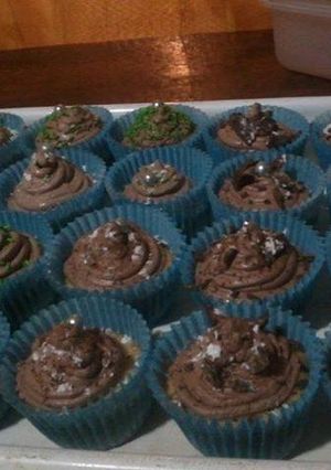 Una foto de Muffins chocolate y café