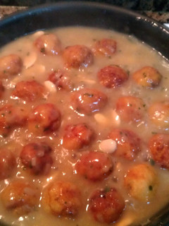 Una foto de Albóndigas de bacalao en salsa