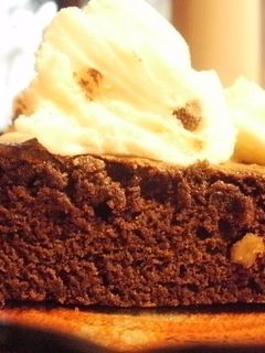 Una foto de Brownie de chocolate y coco