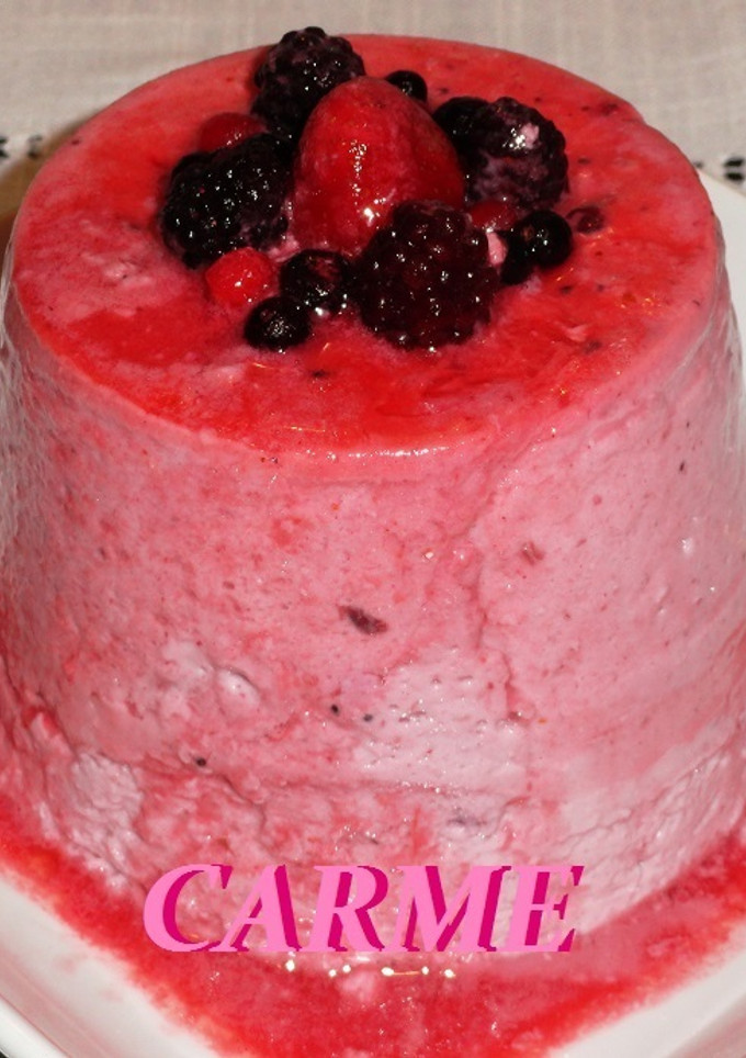 Una foto de Pastel light de queso y frutos rojos