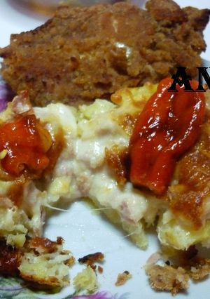 Una foto de Papas rellenas con tres quesos