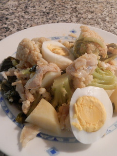 Una foto de Coliflor con migas de bacalao