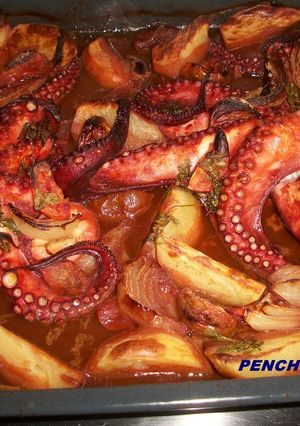 Una foto de Pulpo asado al horno
