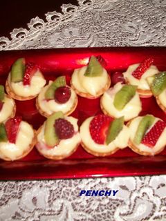 Una foto de Tartaletas de crema pastelera