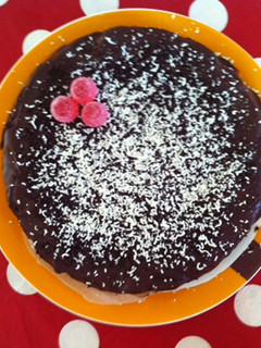 Una foto de Tarta de galletas con relleno de trufa