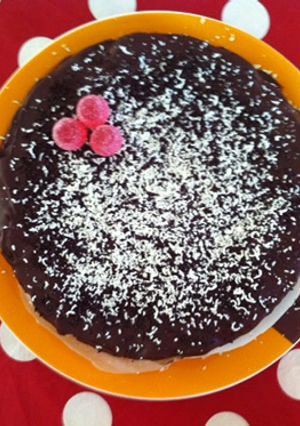 Una foto de Tarta de galletas con relleno de trufa