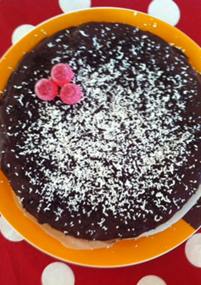 Una foto de Tarta de galletas con relleno de trufa