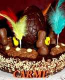 Mona de Pascua de chocolate y trufa