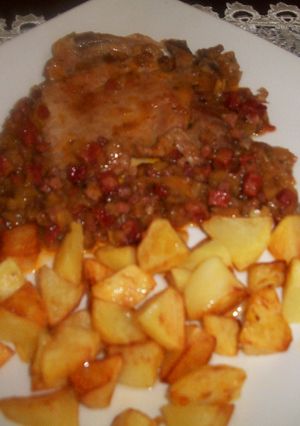 Una foto de Chuletas de cerdo ibéricas