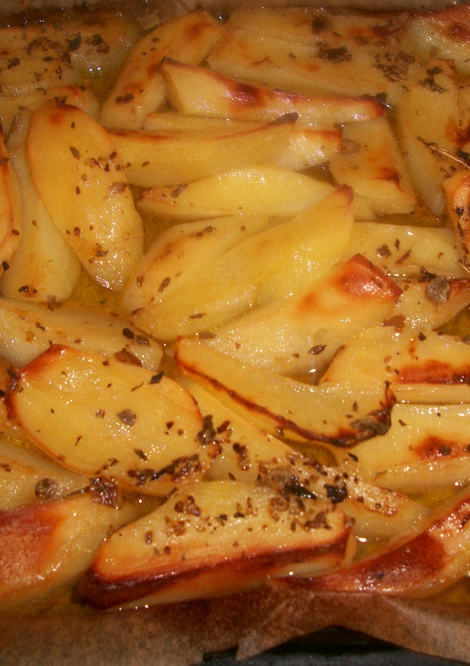 Una foto de Patatas asadas al limón griegas