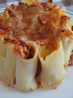 Una foto de Pastel de rigatoni