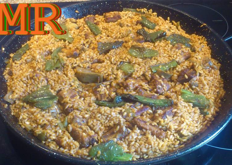 Paella De Verdura Con Costilla De Cerdo Receta De Montse 2009 Cookpad