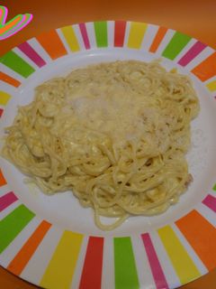 Una foto de Pasta italiana a la naranja