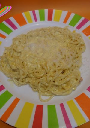Una foto de Pasta italiana a la naranja