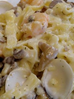 Una foto de Fetuccini al Albariño